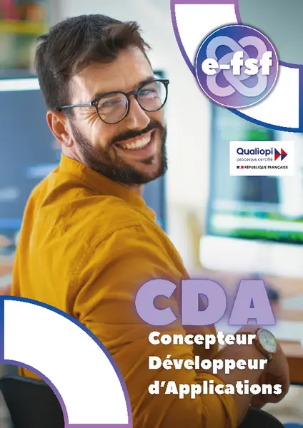 Brochure concepteur developpeur d'applications